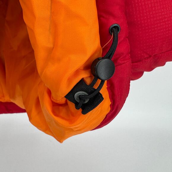 Columbia Puffer Vest Mens Large L Red Orange Full Zip Down Filled + Pockets - Picture 5 of 6